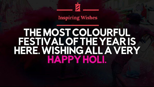 Happy Holi Lines in English