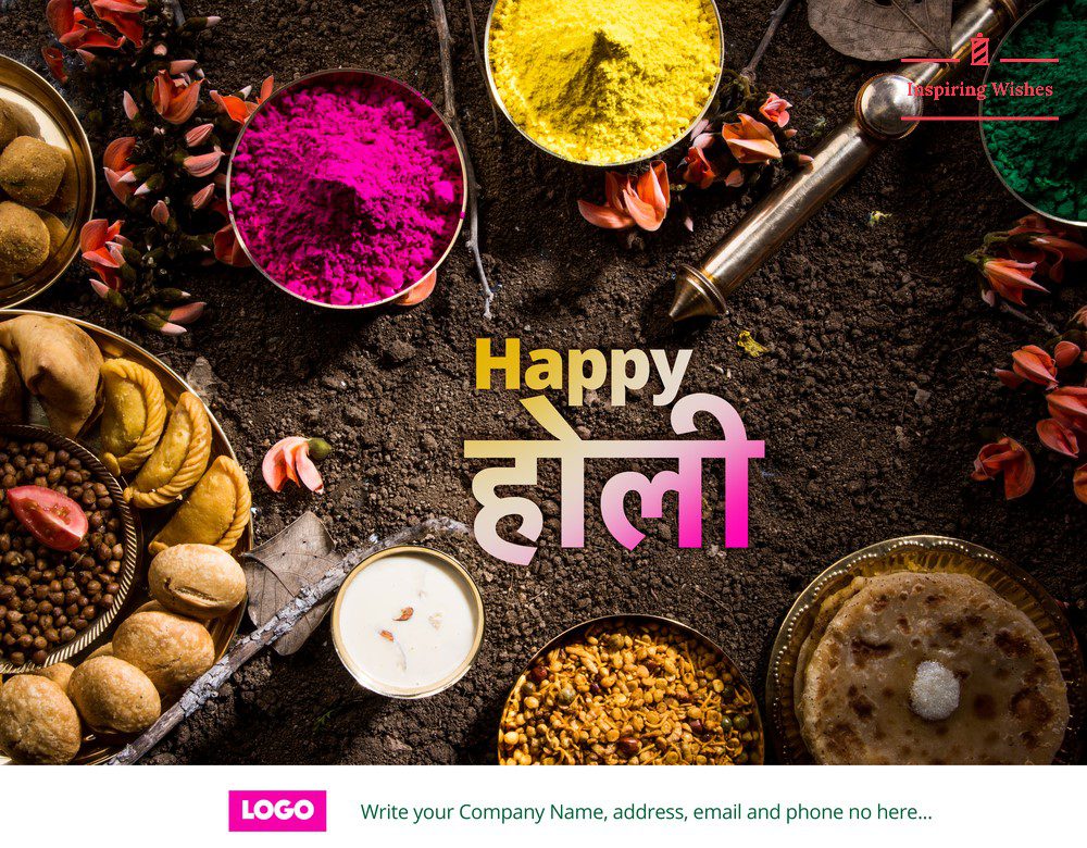 happy holi images with Company name