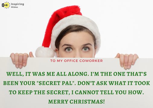 Secret Pal message for coworker