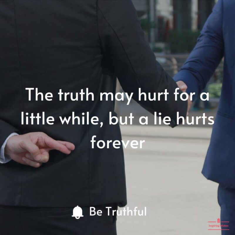Quotes on being truthful when lied on face