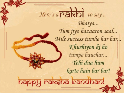 Rakhi Messages for brother in hindi